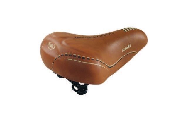 Brun sadel til E-Curve / E-GO / E-Flow / E-Carve  - Ny udgave