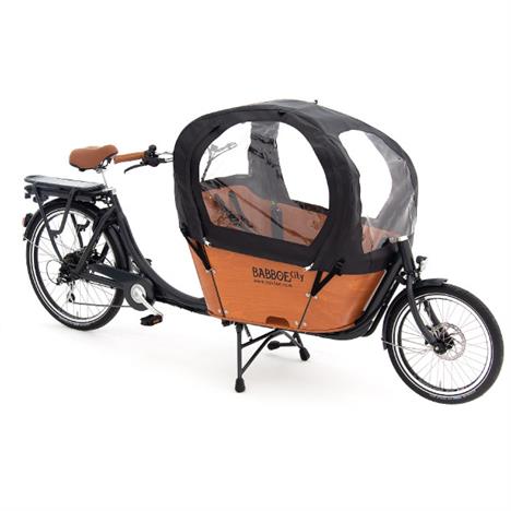 Babboe E-City el ladcykel - inklusiv stor rummelige kaleche