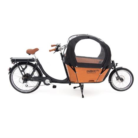 Babboe E-City el ladcykel - med kaleche så I kan køre afsted i al slags vejr