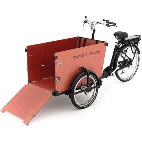 El ladcykel til hund - Babboe E-Dog - nem indstigning til hunden 