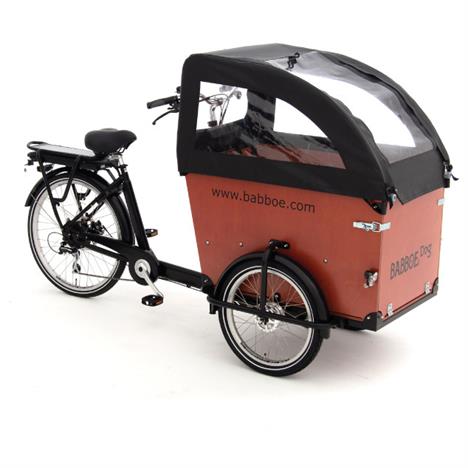 El ladcykel til hund - Babboe E-Dog - kaleche i kvalitetsmateriale