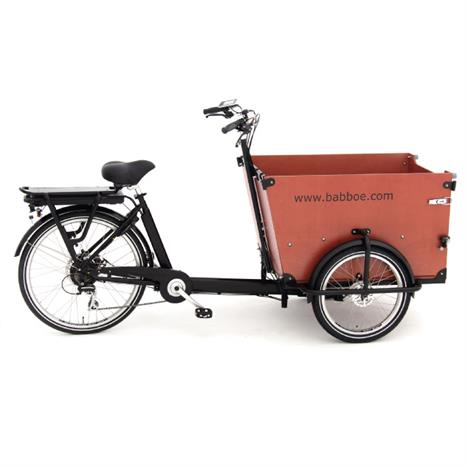 El ladcykel til hund - Babboe E-Dog - med forsikringsgodkendt ABUS ringlås
