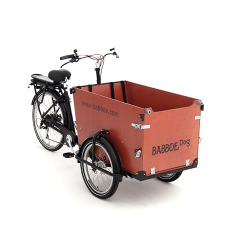 El ladcykel til hund - Babboe E-Dog - samlet og køreklar ved levering
