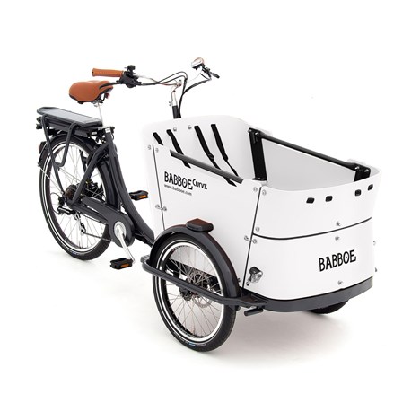 Babboe E-Curve el ladcykel 'White Edition'