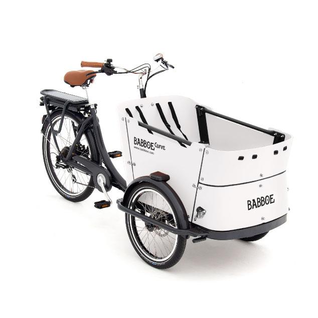 Babboe E-Curve ladcykel med el - \'white special edition\'