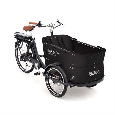 Babboe E-Curve ladcykel med el - Shiny Black edition